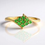 Anello in argento con Lemshuku Tsavorite