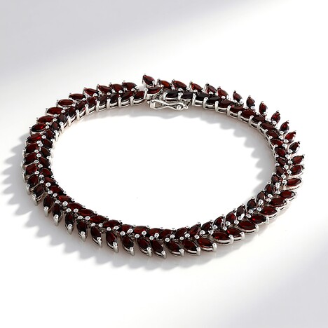 Bracciale in argento con Granato Mozambico