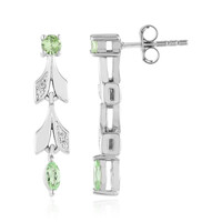 Orecchini in argento con Tsavorite della Tanzania