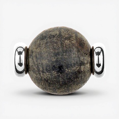 Ciondolo in argento con Quercia Nera (MONOSONO COLLECTION)