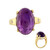 Bague en argent et Améthyste de Zambie