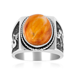 Orange Stachelauster-Silberring (Jones Lee)