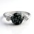 Anello in argento con Ossidiana Fiocco di Neve