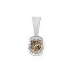 Ciondolo in argento con Diamante Champagne I3