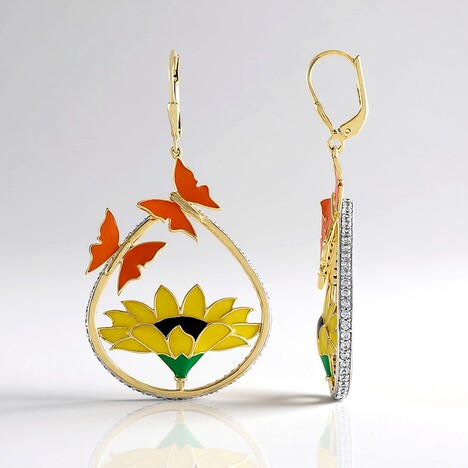 Orecchini in argento con Zircone