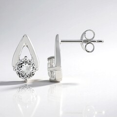 Orecchini in argento con Kunzite Bianca
