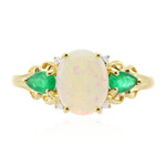 Gouden ring met een Australische opaal (CIRARI)