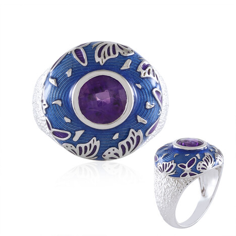 Bague en argent et Améthyste (Adela Silber)