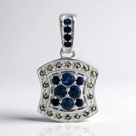 Ciondolo in argento con Zaffiro Blu (Annette classic)