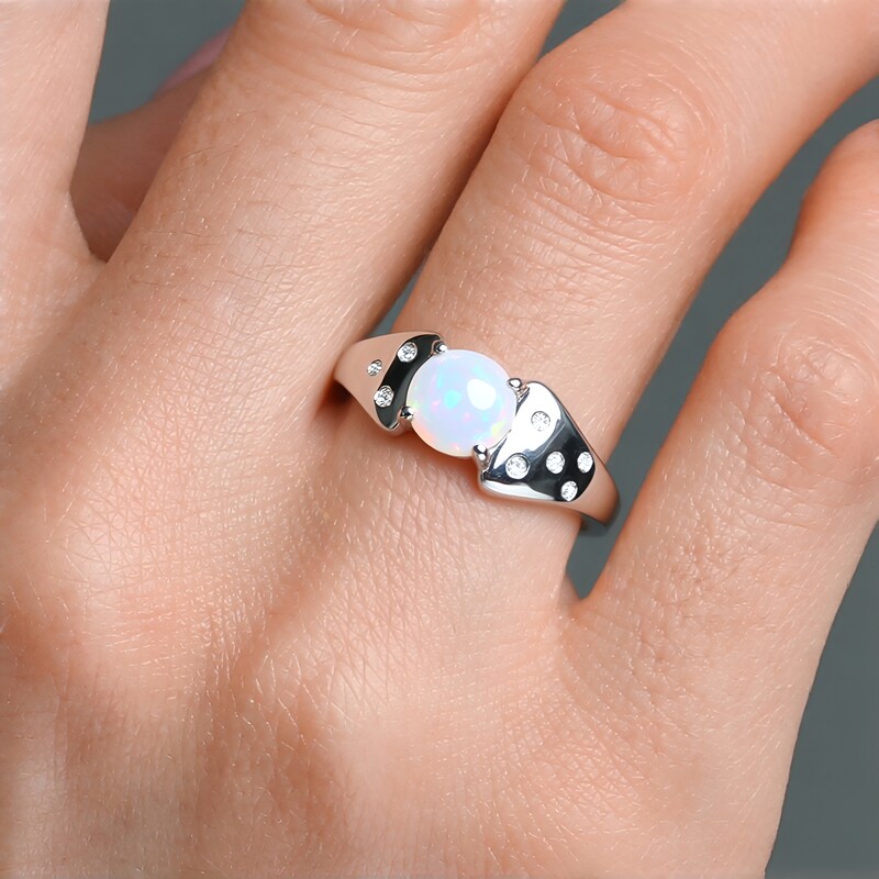 Welo-Opal-Silberring