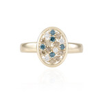 Gouden ring met I2 Bruine Diamanten (SUHANA)