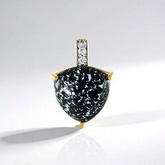 Ciondolo in argento con Opale Leopardo