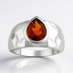 Anello in argento con Citrino Madeira (de Melo Essence)