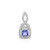 Ciondolo in argento con Tanzanite (non riscaldata)
