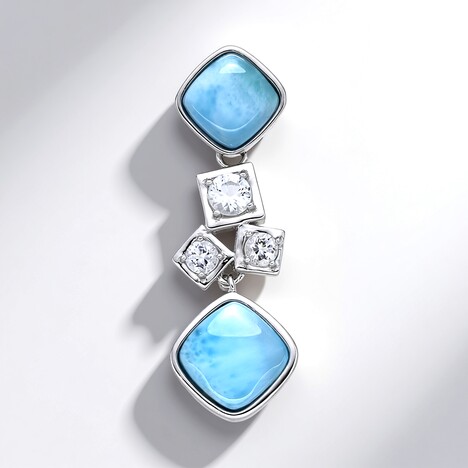 Ciondolo in argento con Larimar