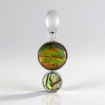 Ciondolo in argento con Ammolite (Bali Barong)