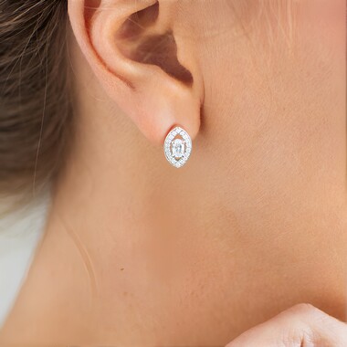 Orecchini in argento con Zircone