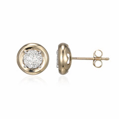 Pendientes en oro con I1 (I) Diamante
