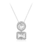 Collana in argento con Topazio Bianco