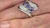 Anillo en plata con Tanzanita (de Melo Essence)