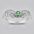 Anello in argento con Tsavorite della Tanzania
