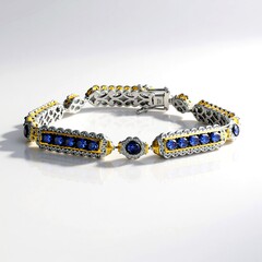Bracciale in argento con Tanzanite