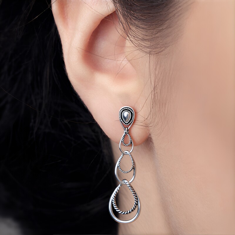 Boucles d'oreilles en argent (Desert Chic)