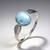 Anello in argento con Larimar