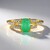 Anello in argento con Smeraldo Russo (Adela Silber)