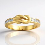 Anello in oro con Diamante SI1 (G) (Annette)