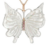 Zilveren halsketting met parelmoer (Gems en Vogue)