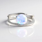 Anello in argento con Opale di Welo AAA (de Melo)