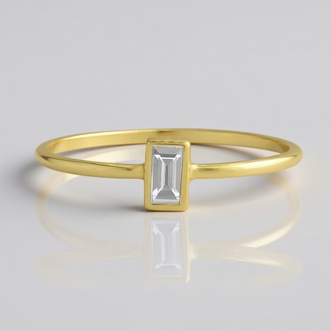 Anello in oro con Diamante SI1 (G) (Annette)
