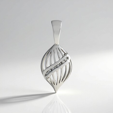 Ciondolo in oro con Diamante I2 (I) (Ornaments by de Melo)