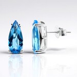 Orecchini in argento con Topazio Marambaia (de Melo)