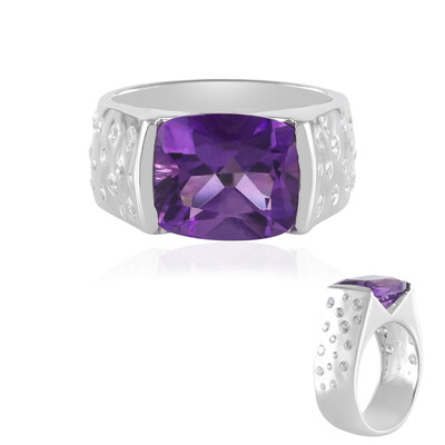 Sibirischer Amethyst-Silberring (de Melo)
