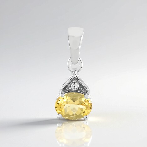 Ciondolo in argento con Berillo Giallo