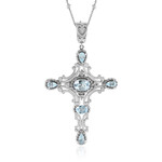 Sky Blue Topaz Silver Necklace (Dallas Prince Designs)