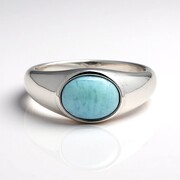 Larimar Silver Ring