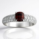 Anello in oro con Sfalerite dalla Tanzania (de Melo)