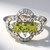 Anello placcato in platino con Tormalina Cuprian