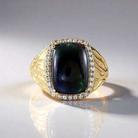 Anello in oro con Opale Mezezo (de Melo)