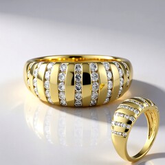 Anello in oro con Diamante I2 (I) (de Melo Gold)