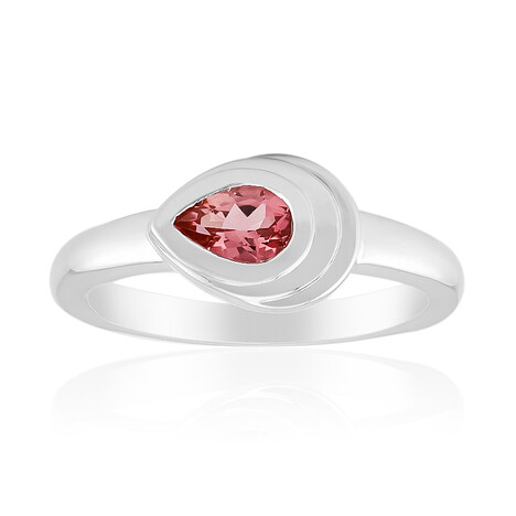 Anillo en plata con Turmalina rosa de Brasil (Pallanova)