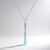 Collana in argento con Topazio Blu Cielo