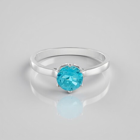 Anello in argento con Topazio Paraiba