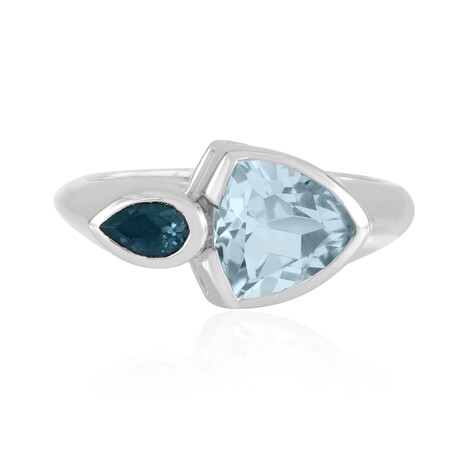 Sky Blue Topaz Silver Ring
