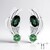 Pendientes en plata con Indicolita (de Melo Essence)