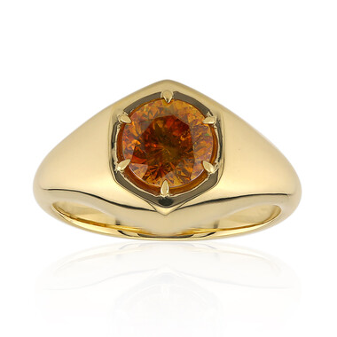Anello in oro con Sfalerite
