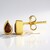 Orecchini in argento con Zircone Lampone